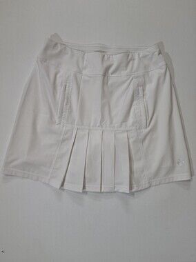 Jofit Pleated Golf Skirt Womens Medium White Preppy Pickleball Activewear